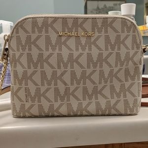 White Michael Kors Cross Body